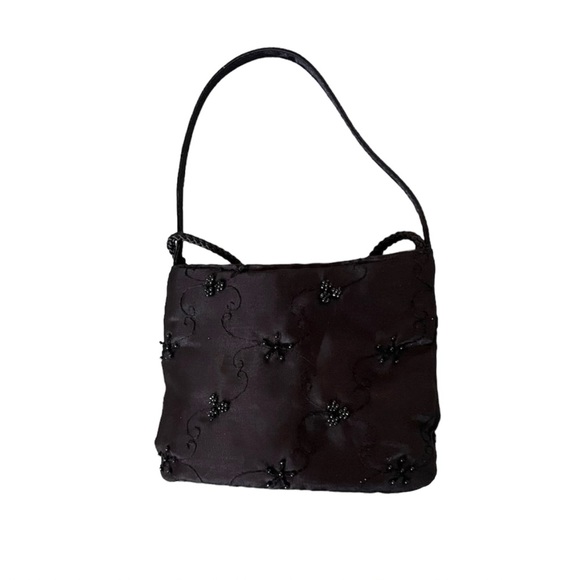 Claire's Vintage Y2K Black Beaded Mini Bag - Picture 2 of 4